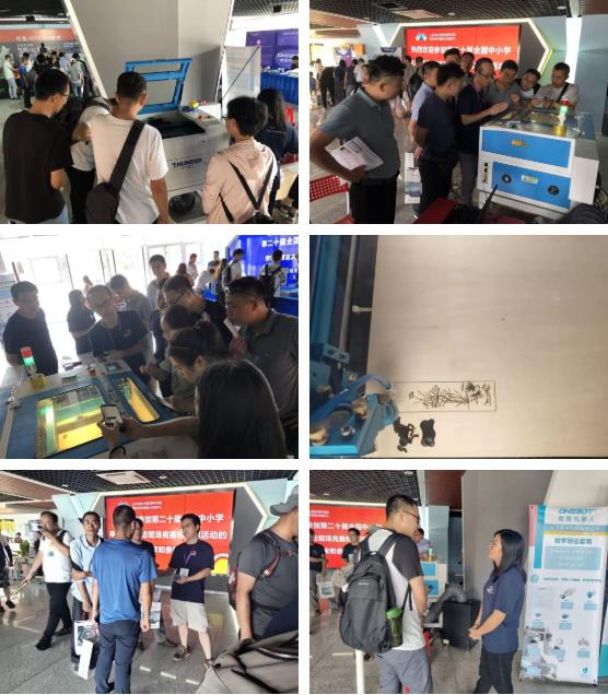 雷宇工作人员为老师家长们做一一介绍